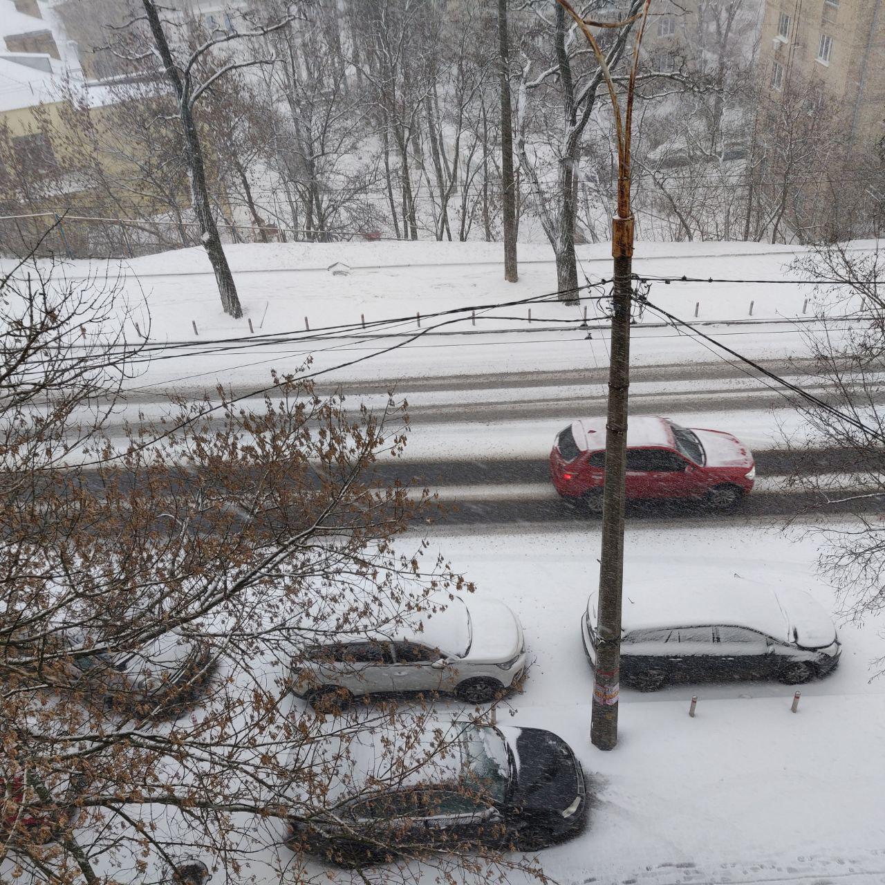 Снег в Киеве 23.12.2020