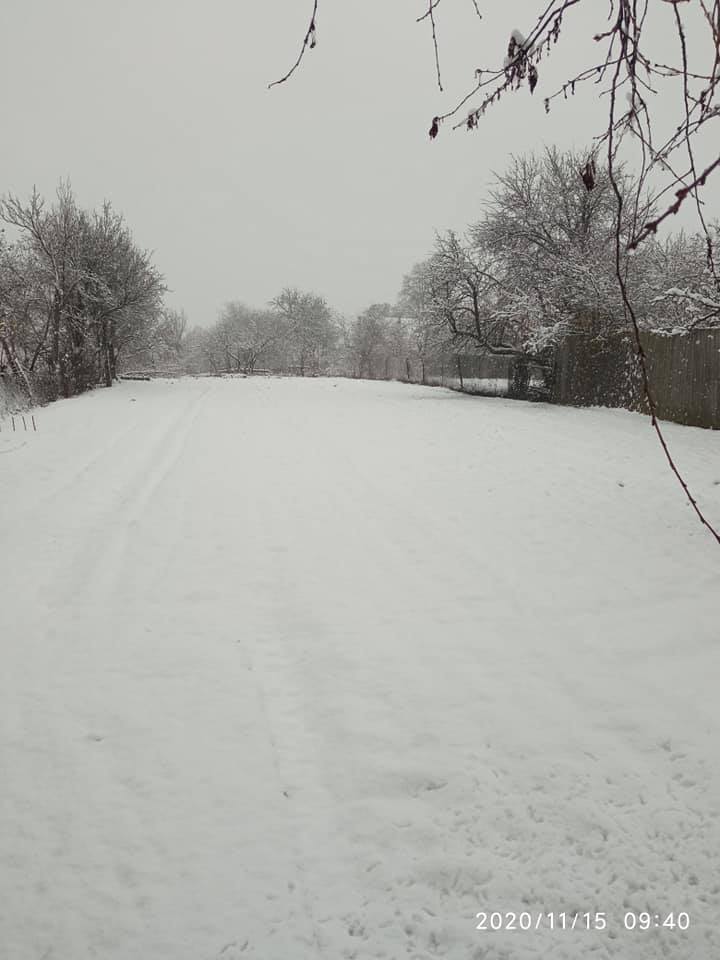 Фото первого снега в разных городах Украины. Фото: Facebook