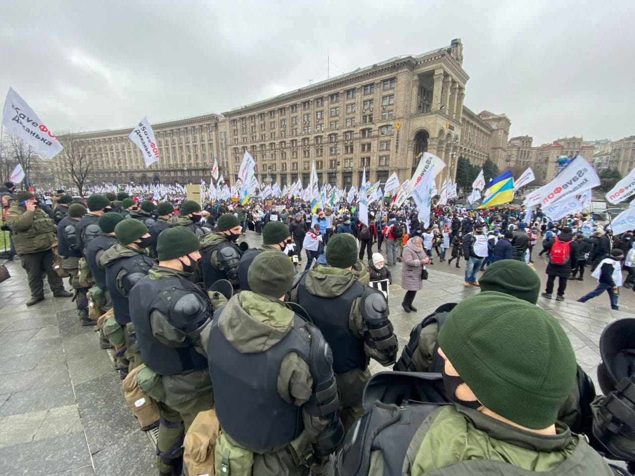 ФОПы протестуют в Киеве. Фото: "Страна"